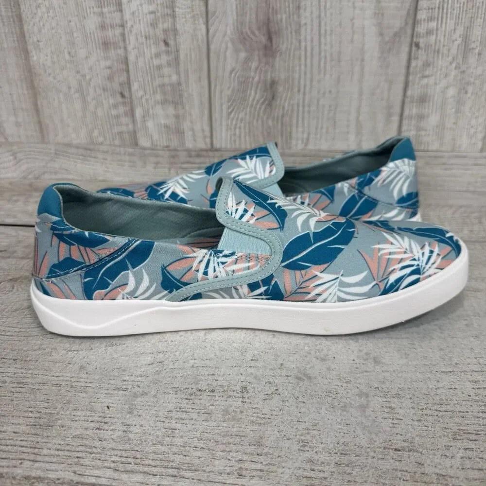 OLUKAI Lae'ahi Pa'i Slip On Shoes Swell/Aloha Men’s Size 10.5 Blue White Tropic